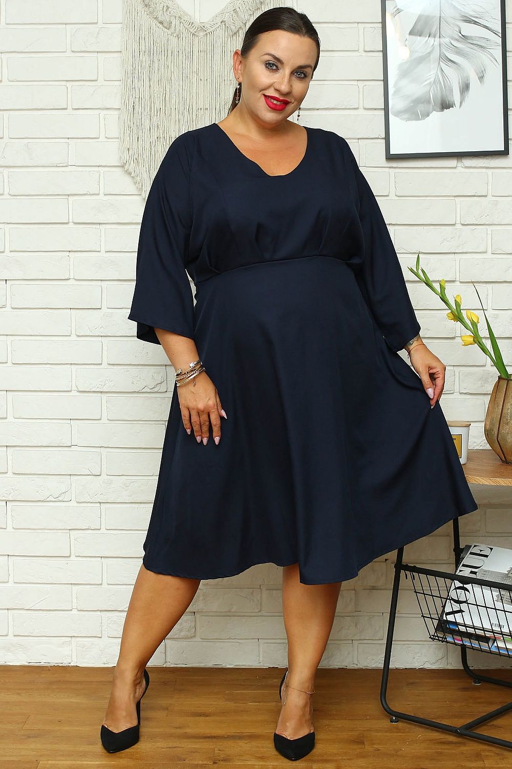 Plus size dress model 169252 Karko