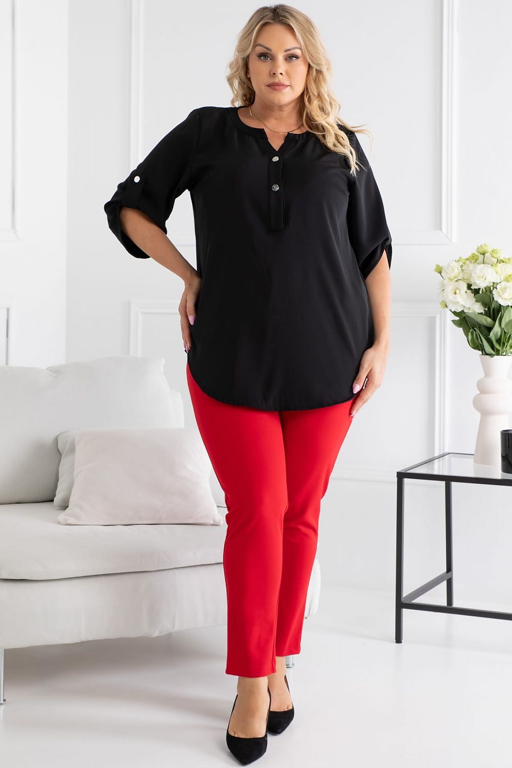 Plus size blouse model 168995 Karko