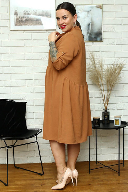 Plus size dress model 182208 Karko