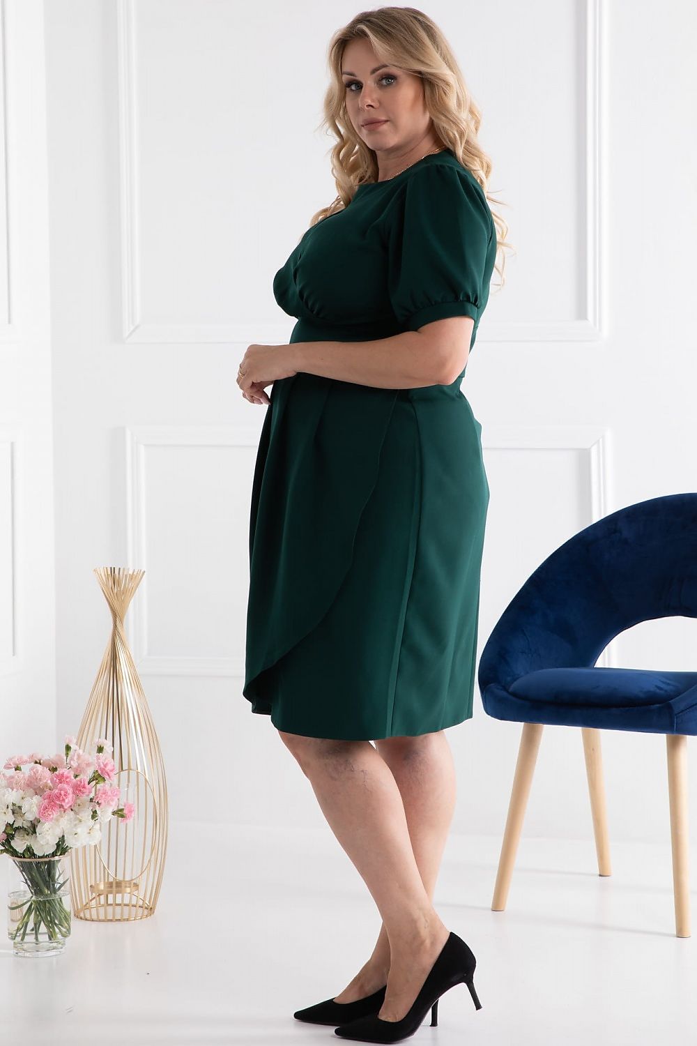 Plus size dress model 169166 Karko