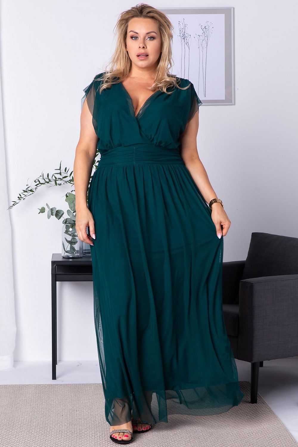 Plus size dress model 183282 Karko