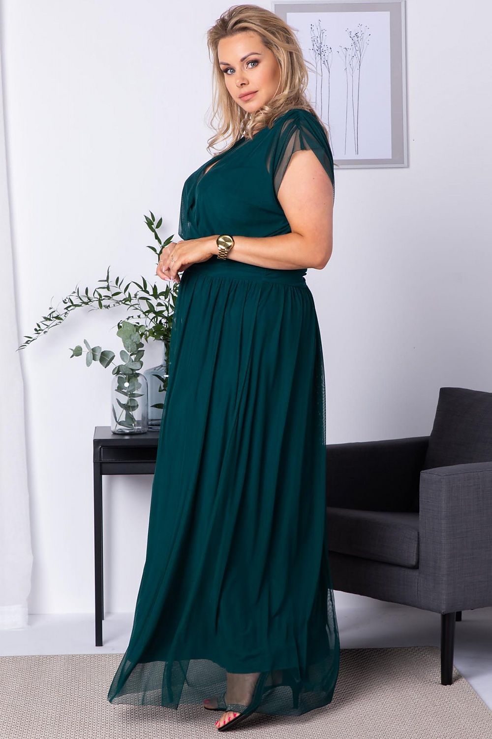 Plus size dress model 183282 Karko