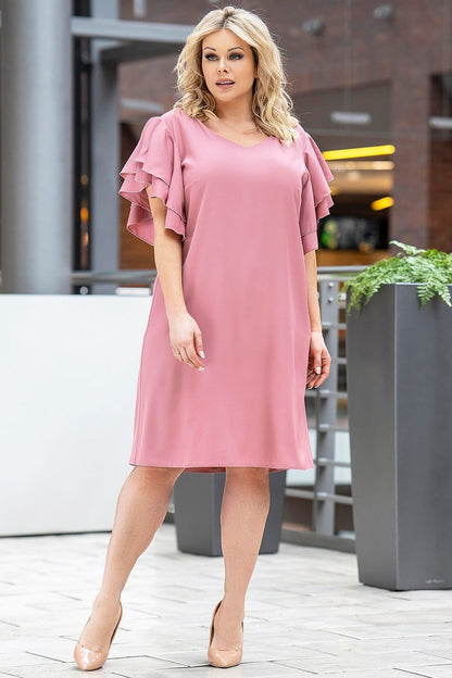 Plus size dress model 180444 Karko