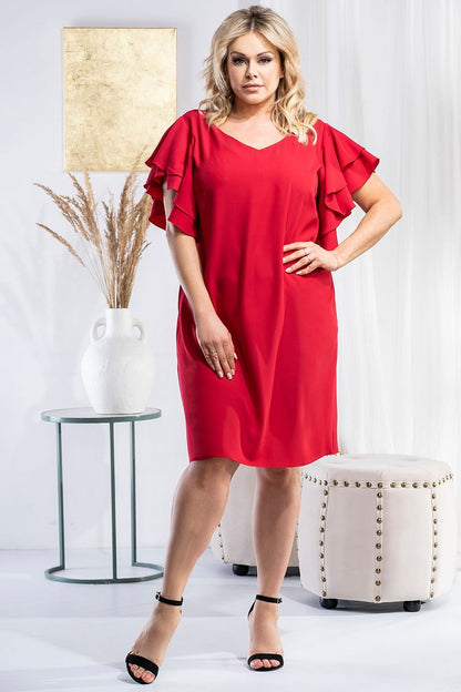 Plus size dress model 180444 Karko